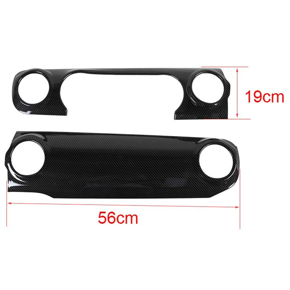 Car Center Consoles Decoration Decals for Jeep Wrangler JL 2018 Console Cover Dashboard Trim Sticker Car Accessories(Carbon