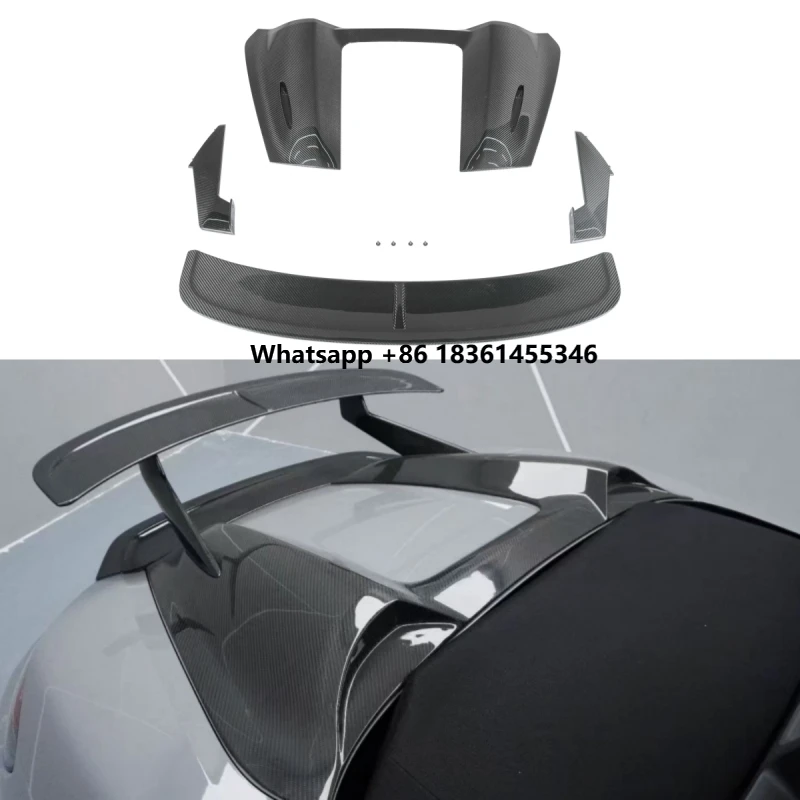 

For Boxster 718 Modified Hump Style Rear Spoiler Car Auto Accessories Dry Carbon Fiber Tail Wing