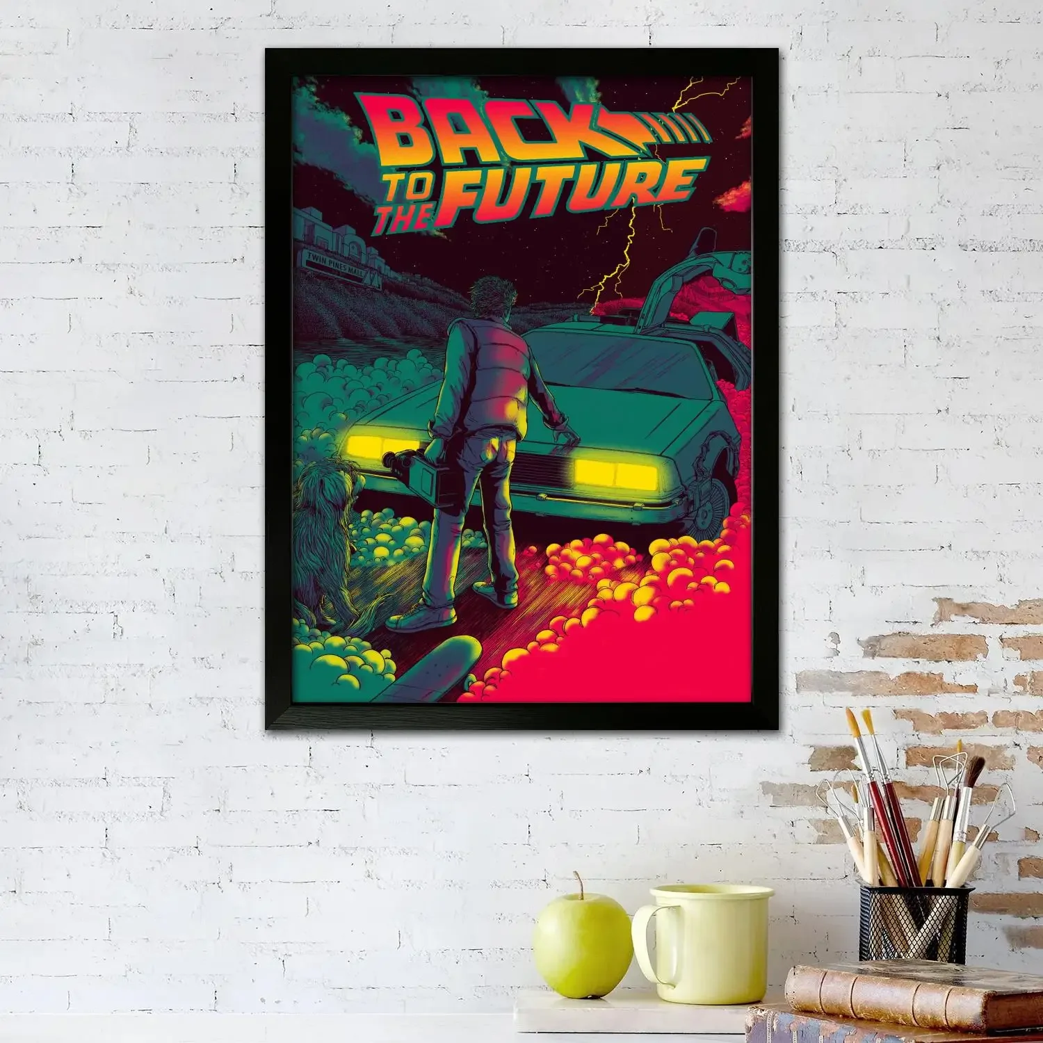 back to the future Movie Canvas Art Poster and Wall Art, Picture Print, Modern Family Bedroom Decor,Decorative painting