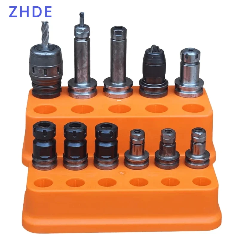 

ZHDE BT30 Chuck Collecting Box BT40 Tool Holders Plastics Storage Box CNC Mahcine Parts Holders Case