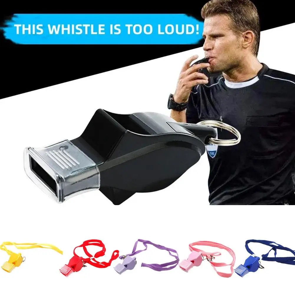 Apito sonoro, apito esportivo profissional com cordão, apito picante muito alto, perfeito para treinadores, árbitros, salva-vidas