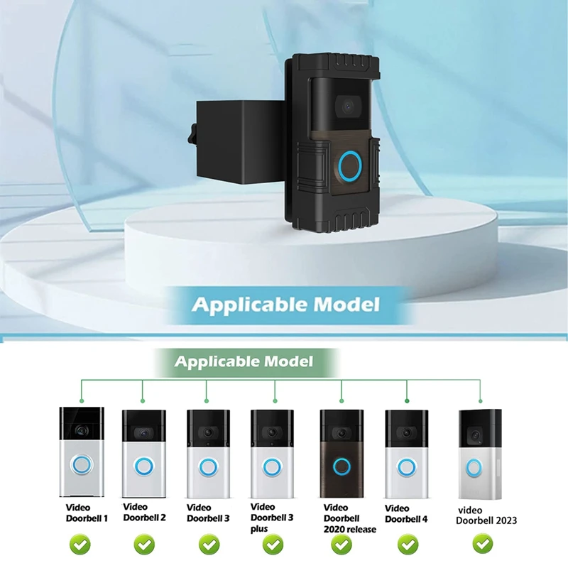Suporte de montagem campainha para campainha anel, suporte de montagem, 1 Mais, 2 Mais, 3 Mais, 4 Mais, 2023