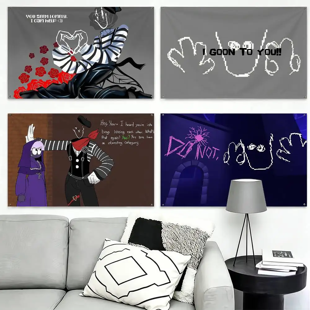 

M-Mime G-Grace Flags Wall Hanging Tapestry Outdoor Garage Room Decorative flag Background Blanket