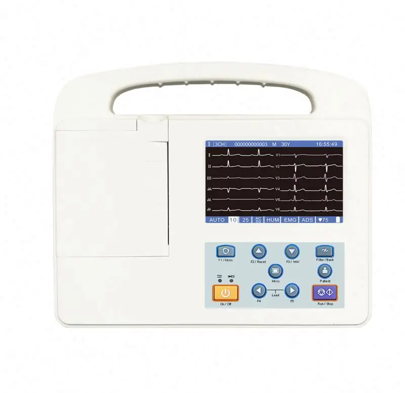 Three channels  machine veterinary electrocardiogram  for animal