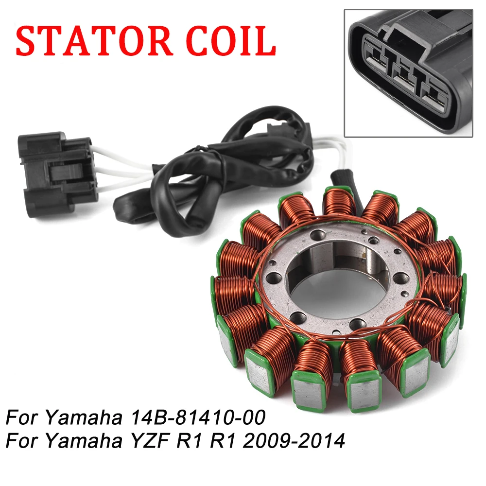 

Motorcycle Ignition Magneto Stator Coil For Yamaha 14B-81410-00 For Yamaha YZF R1 R1 2009 2010 2011 2012 2013 2014 Parts