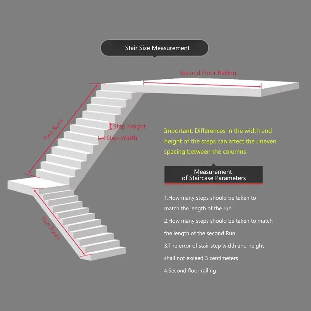 1Pcs 85x4cm Stair Handrail Guardrail Modern Style Anti Slip Wrought Iron Stair Column Simple Balcony Fence