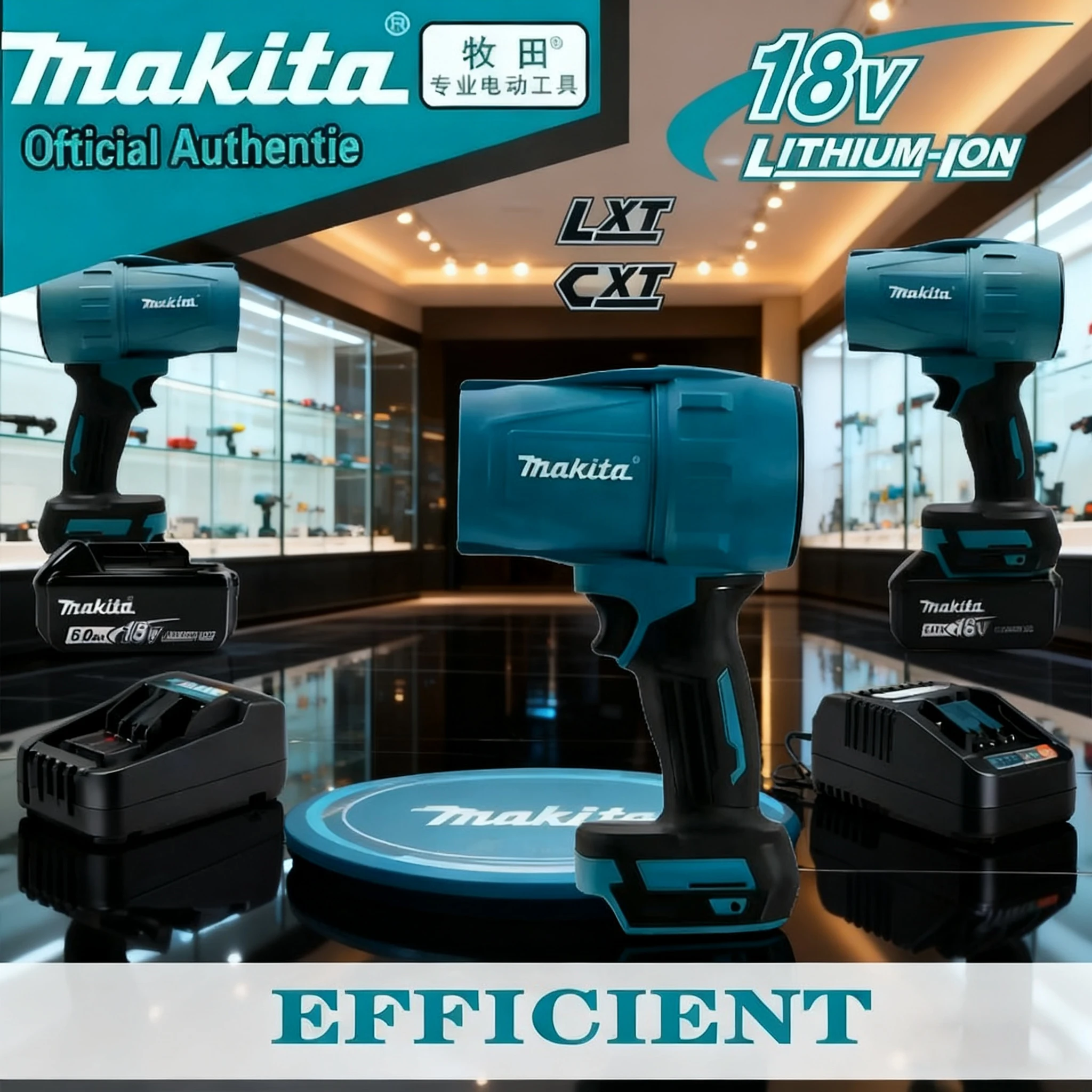 

Makita 30000RPM Brushless High Power Turbo Fan Blowers Electric Handheld Jet Fan Snow Leaf Dust Blowing Tools,for 18V Battery