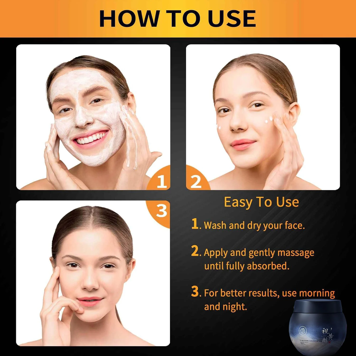 Afbeelding 7: 100g Retinol Anti Aging Gezichtscrème Hydraterende Rimpel Remover Collageen Hyaluronzuur Crèmes Huidverzorging Cosmetische Dag en Nacht