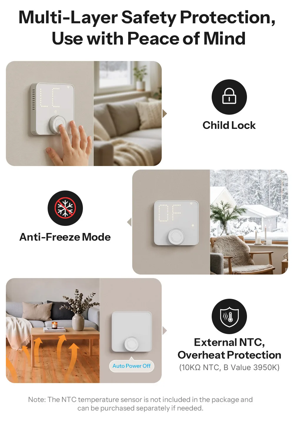 SONOFF Thermostat-Kern Zigbee Smart Thermostat TP-WGZBA, Doppelte Ausgänge, für Hydronik-Heizung & Heizkessel, kompatibel mit Home Assistant. – Detail 11