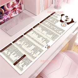 Shortcut excel Formula large Mouse Pad Office Desk Mat Cute Mousepad Photoshop Mouse Mat Word Computer Kawaii Keyboard Mats