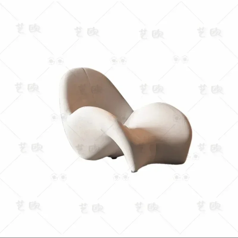 

Y Living room single sofa recliner, Nordic designer's new fiberglass backrest creative chair
