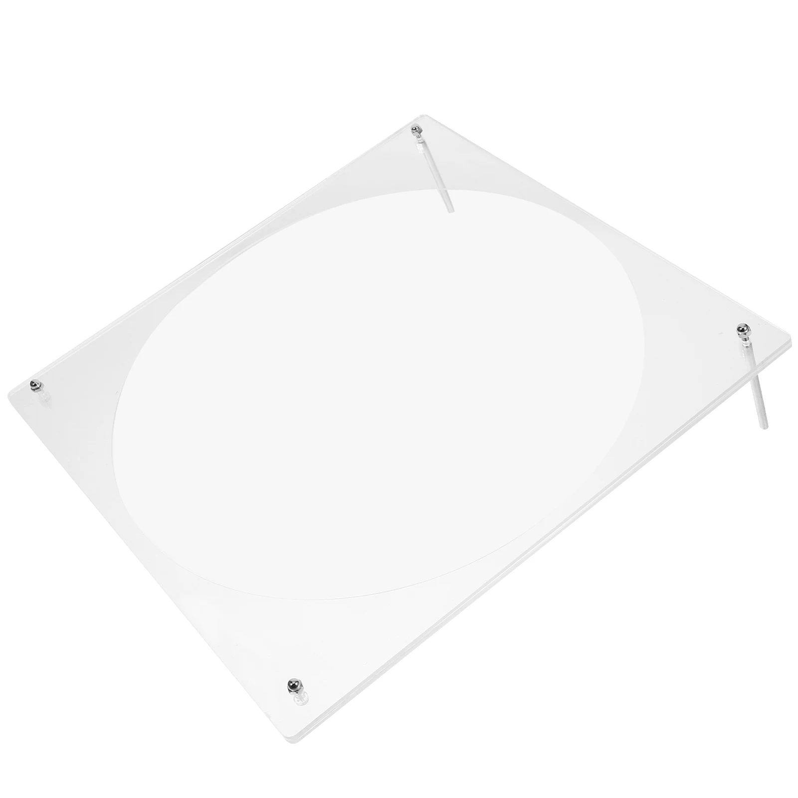 

Clear Acrylic Record Display Stand Wall Shelf Organizer Vinyl Albums Cards Home Bar Decor Floating Frame Storage Rack