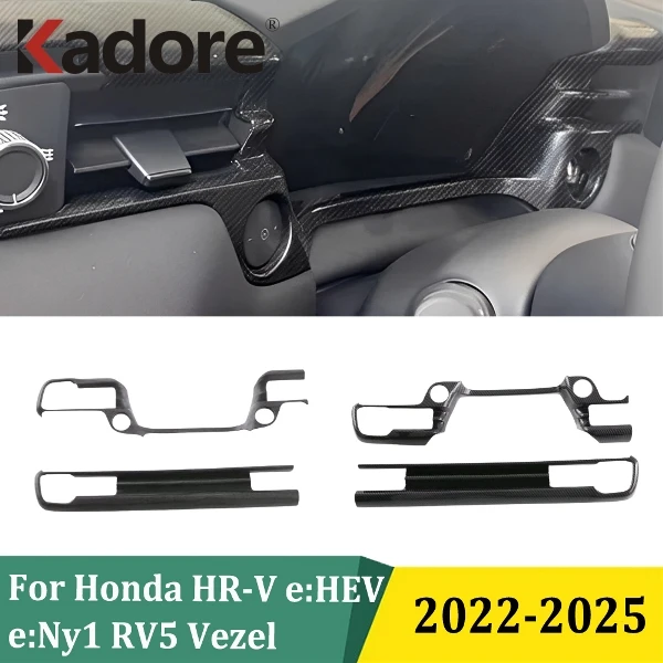 

Для Honda HR-V e:HEV e:Ny1 RV5 Vezel 2022-2025 Накладка на консоль, накладка на приборную полоску, аксессуары для интерьера автомобиля