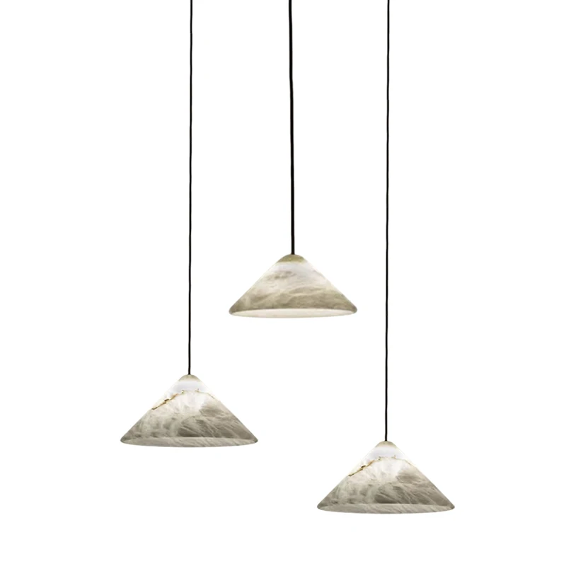 

LED Postmodern Marble Hat Lustre Hanging Lamp Chandelier Indoor Lighting Suspension Luminaire Lampen For Dinning Room