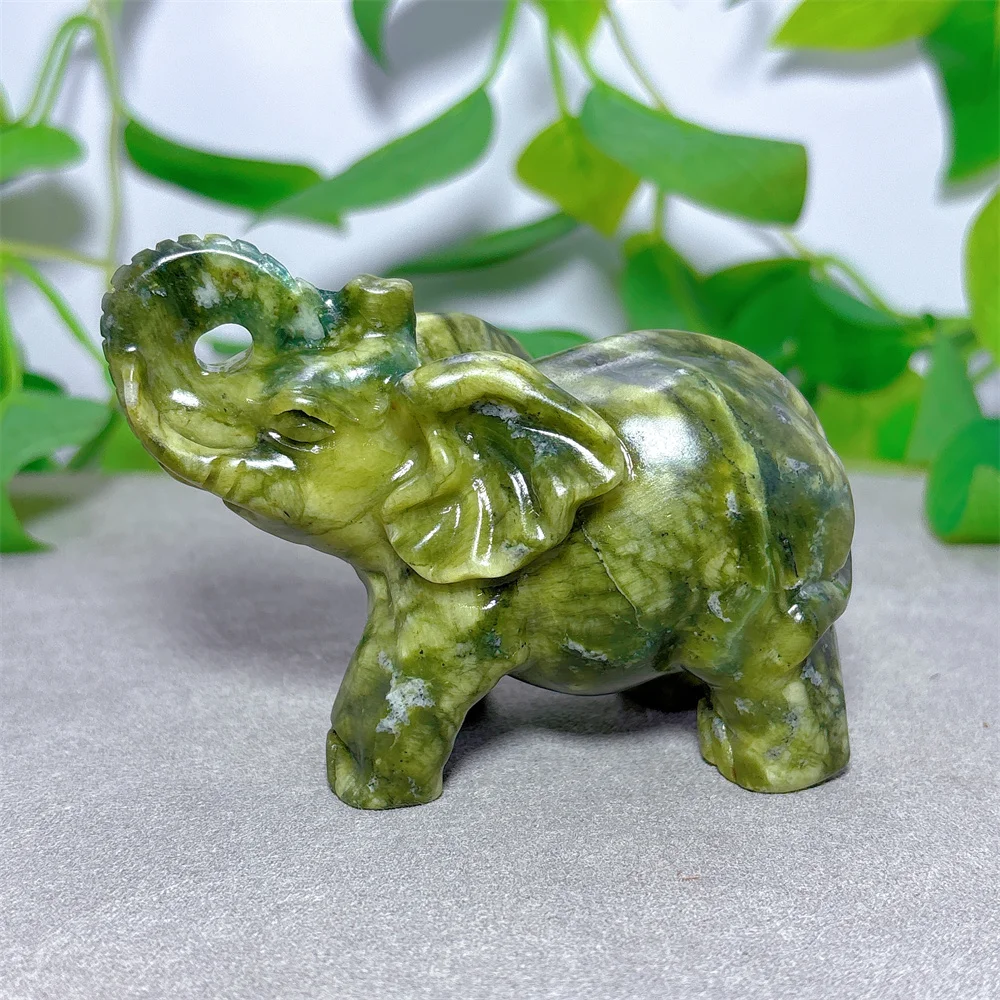 Jasper Elephant Free Form Natural Crystal Quartz Minerals Stone Home Decoritems Reiki Garden Love Gifts Energy Healing Lucky