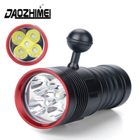 high-power LED Diving Flashlight 3-Mode Scuba Diving Video Photography Torch Underwater 80M diving Headlamp Waterproof Light
