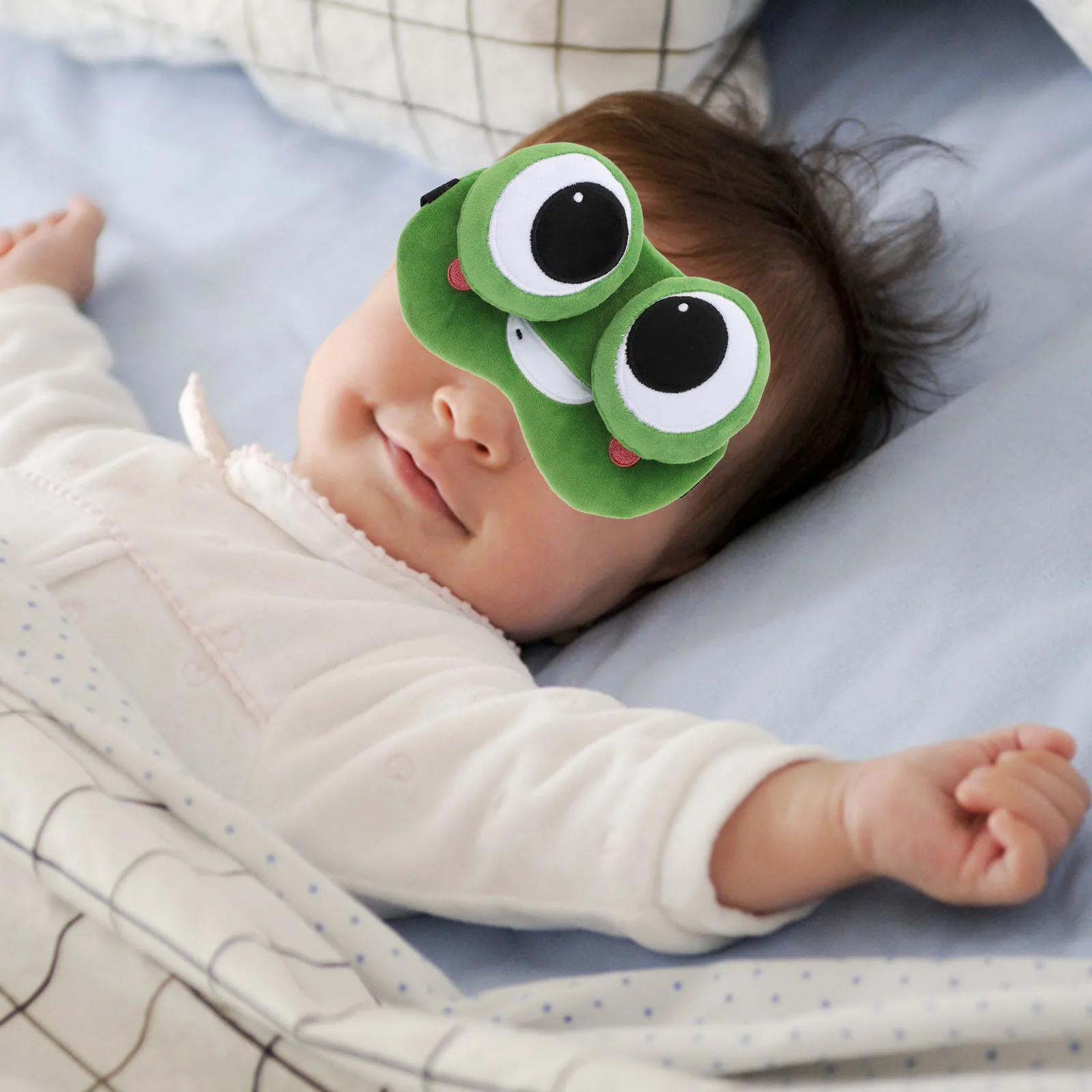 

Frog Mask Soft Breathable Sleeping Cover For Deep Sleep Shading Blindfold Cartoon Nap Eye Patch Comfortable Eye Protective Patch