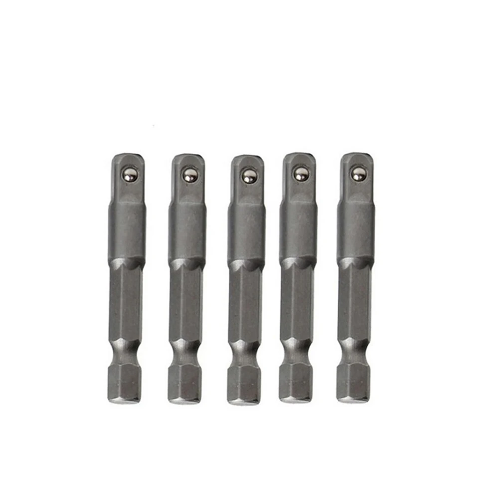 

Инструменты для адаптера гнезда преобразователя, 1/4 дюйма, шестигранный хвостовик, 5 шт., преобразователь из хром-ванадиевой стали, серебряный адаптер для гнезда, Лидер продаж, новинка