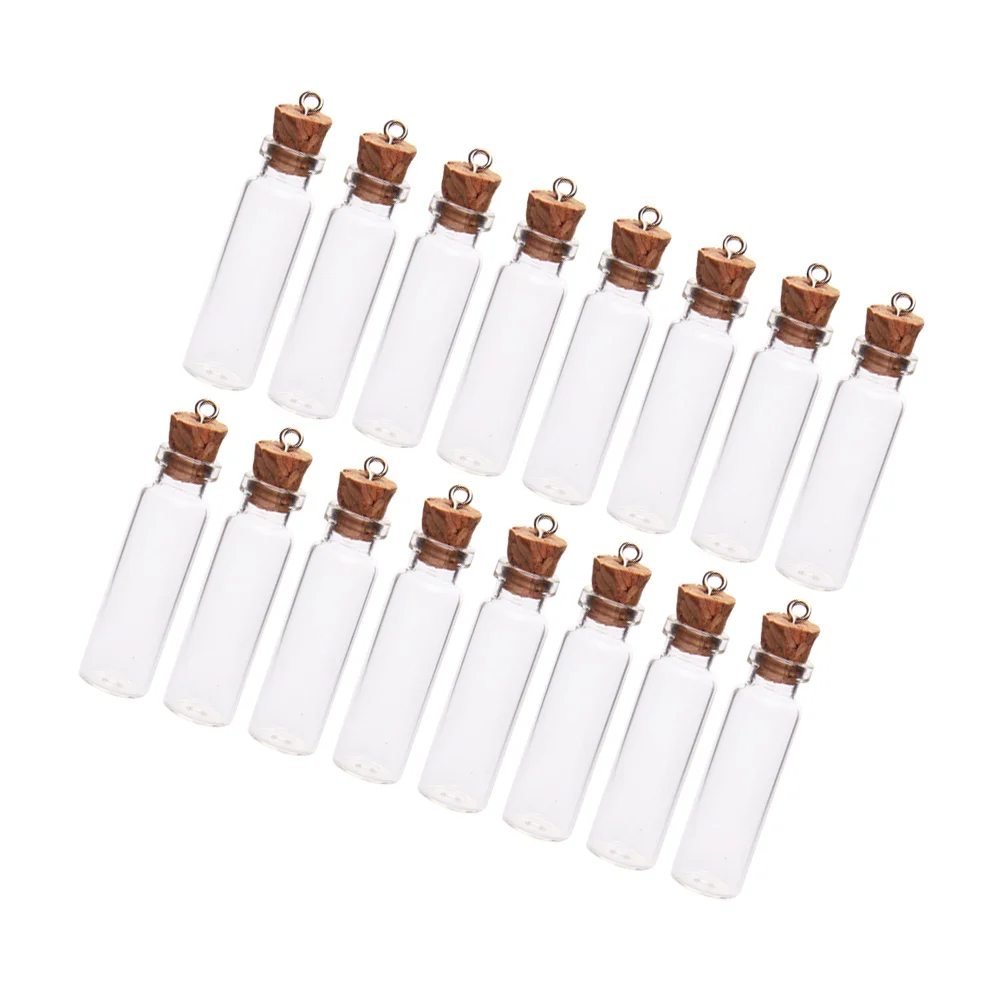 

50Pcs 2ml Clear Mini Glass Jars DIY Wish Bottles for Messages Weddings Decorations with Cork Stoppers 11x35mm Mini Wish Bottle