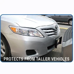 CHIZIYO License Plate Protector Car Auto Black Front Bumper Guard EVA American License Plate Frame Tag Cover Protector