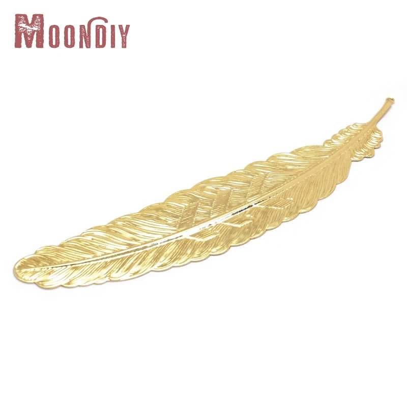 53x12 مللي متر 113x23 مللي متر 18K الذهب اللون النحاس ريشة المعلقات عالية الجودة مستلزمات صناعة المجوهرات Findings بها بنفسك النتائج اكسسوارات