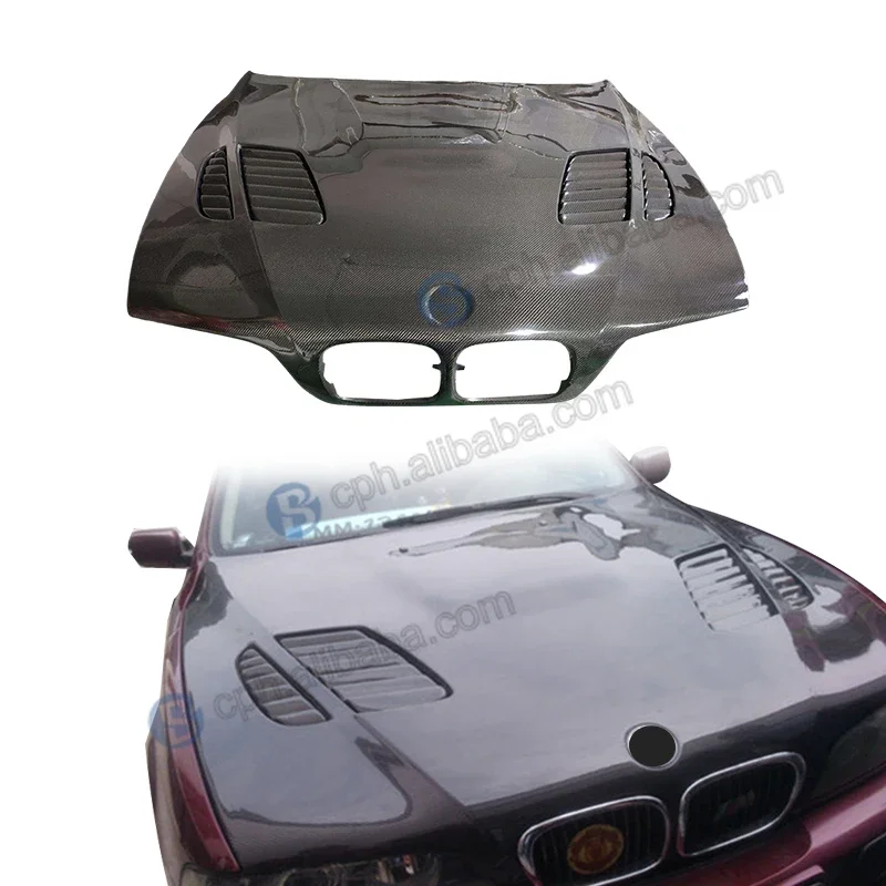 

GTR Style Real Carbon Fiber Engine Bonnet Hood for 5 Series E39 M5 2001-2004