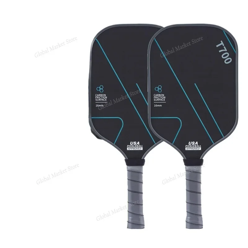 

Наборы профессиональных ракеток для пиклбола класса для соревнований. Интегрированная ракетка T700 с тканевым узором из матового углеродного волокна