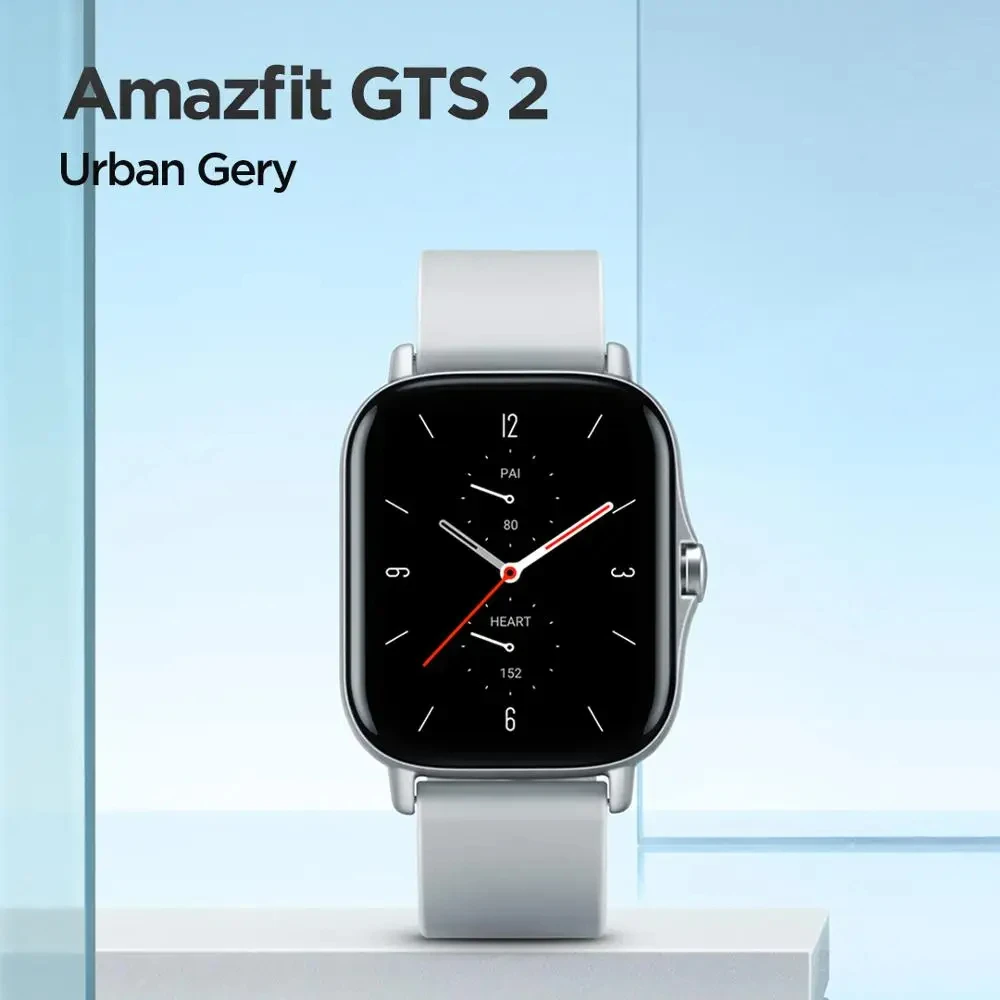 Amazfit-Smartwatch Global GTS 2, Original, 5ATM, Tela AMOLED, Alexa integrada, Android, Telefone iOS