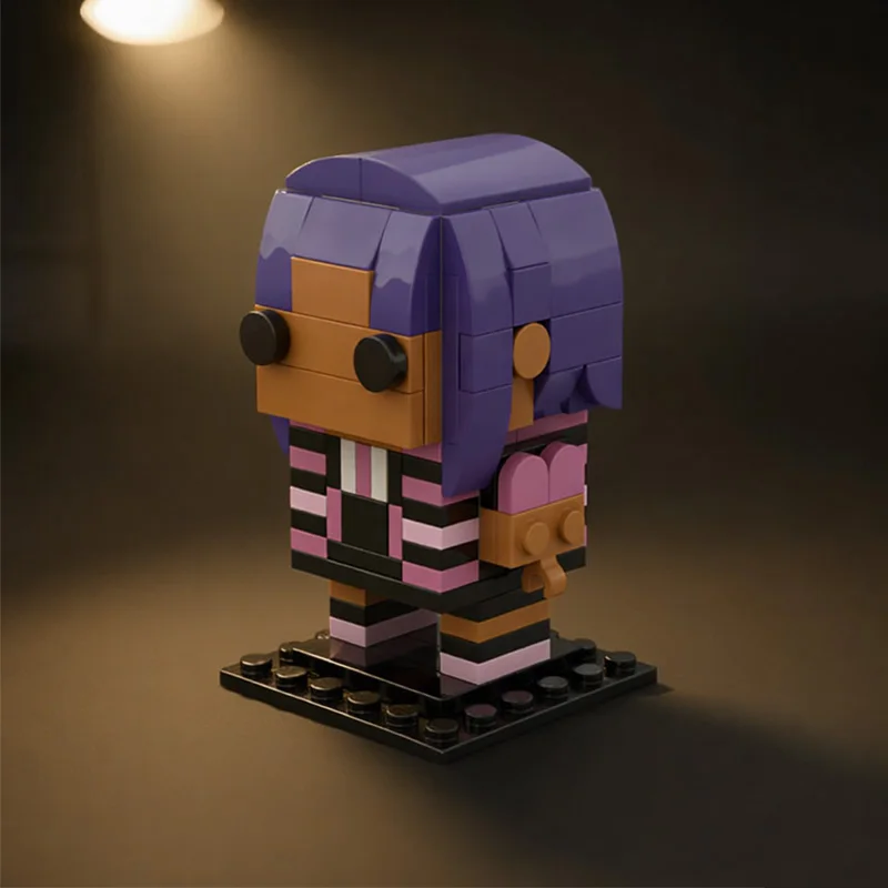 150 pièces Figurine Brickheadz Style MOC personnalisable, modèle de blocs de construction modulaires créatifs, jouet DIY créatif, cadeau de festival