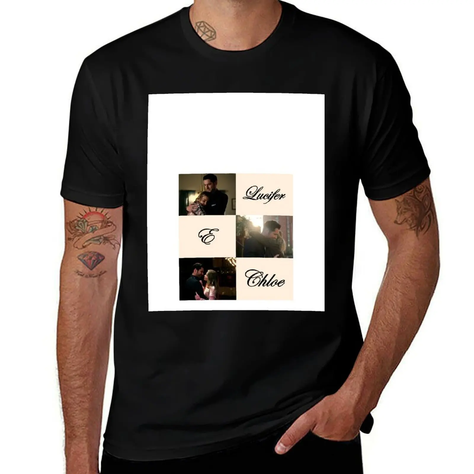 

Lucifer and Chloe T-Shirt hippie clothes summer shirt customizeds Personalized t-shirt t shirt for men