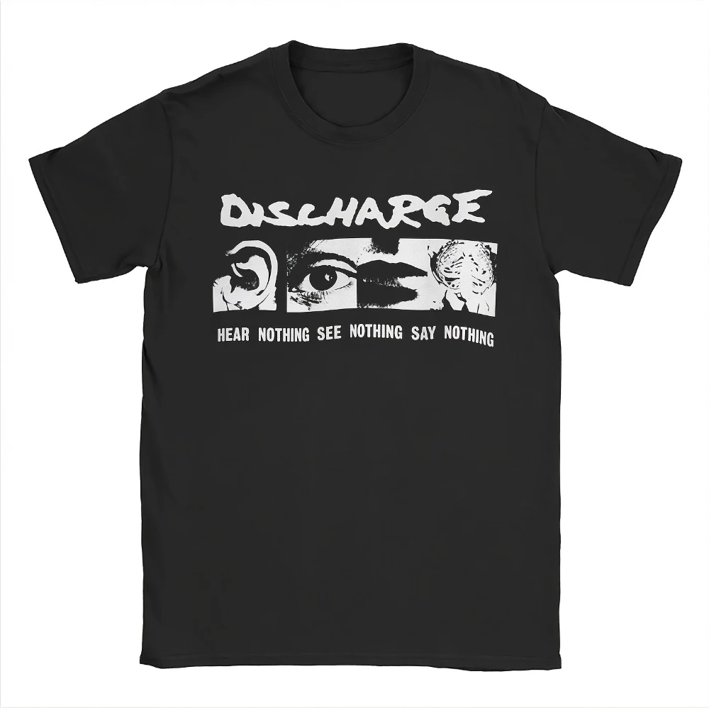 Best Choice Local Discharge Hear Nothing T-Shirt Punk Crust Graphic Kurzarm-T-Shirts für Herren für den Sommer, Unisex, für alle Jahreszeiten – Detail 6