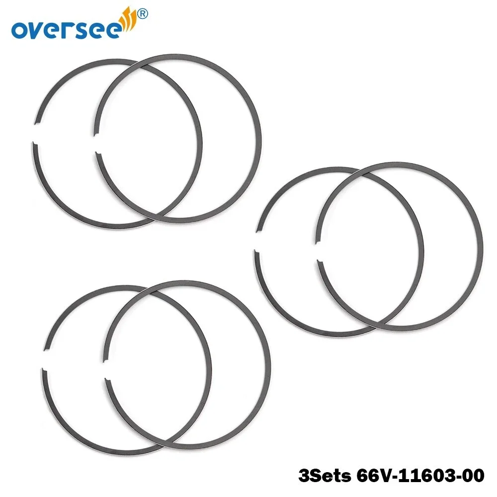 

3 комплекта 66 В-11603-00 поршневых колец STD для подвесного двигателя PWC YAMAHA 1200 GP1200R XLT1200