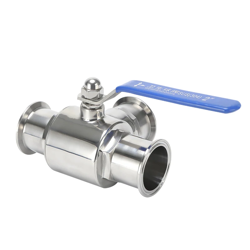 19mm 25mm 51mm 3-Wege Sanitär-Kugelhahn aus Edelstahl, Lebensmittelqualität, Manueller Tri-Clamp Schnellverschluss Richtungs-Kugelhahn – Detail 9