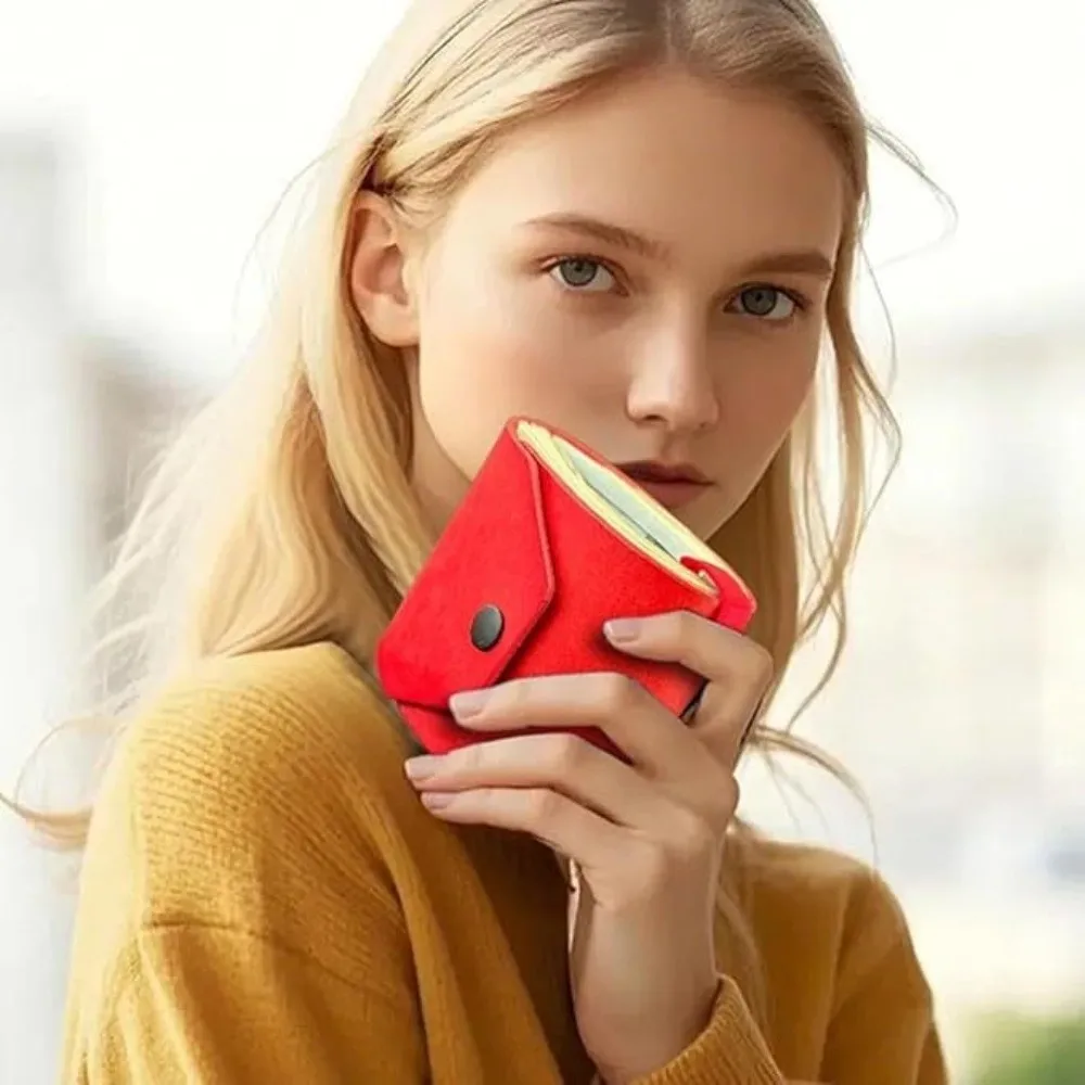 Small With Clasp Cash Wrap Wallet Lightweight Multifunction Money Holder Leather Compact Pocket Wallet Festive