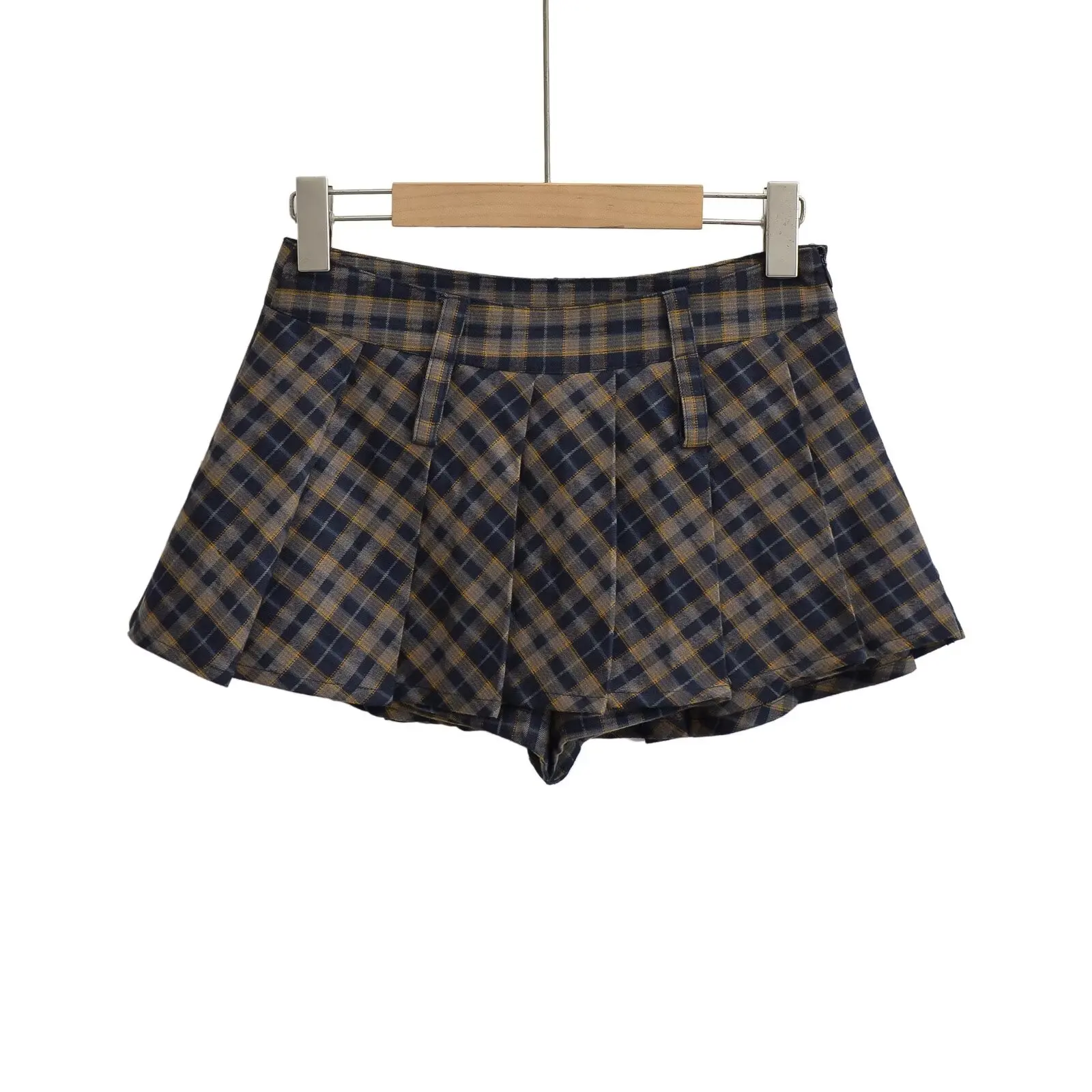 Sexy  Skirt Low Waist Pleated Belly Button Exposure Body Shaping Butt Lifting Pure Desire Internet Celebrity Half Body Skirt