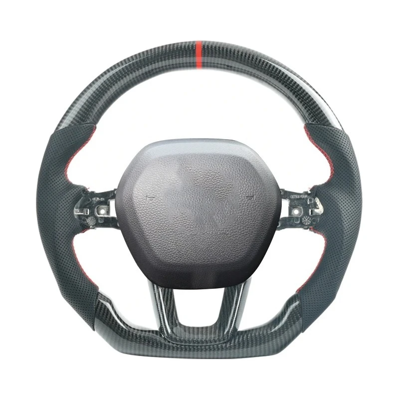 

Carbon Fiber Steering Wheel For Honda Civic 2021 2022 2023 11th Generation
