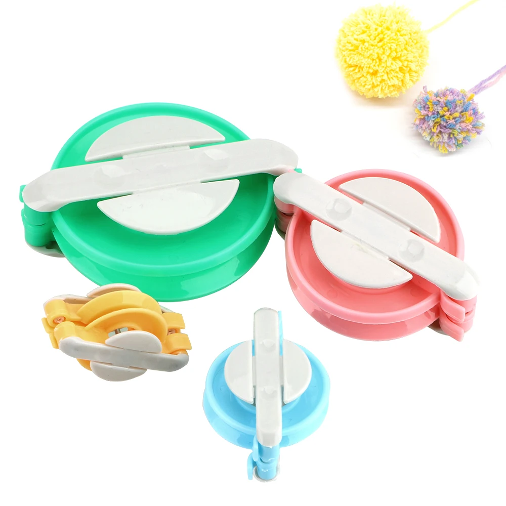 Tissage de Laine en Plastique pour Bricolage, 4 TanBall, Tisseuse, pour Artisanat, Machine à Pompons, Lework Grossier, Ogo, Outils de Direction