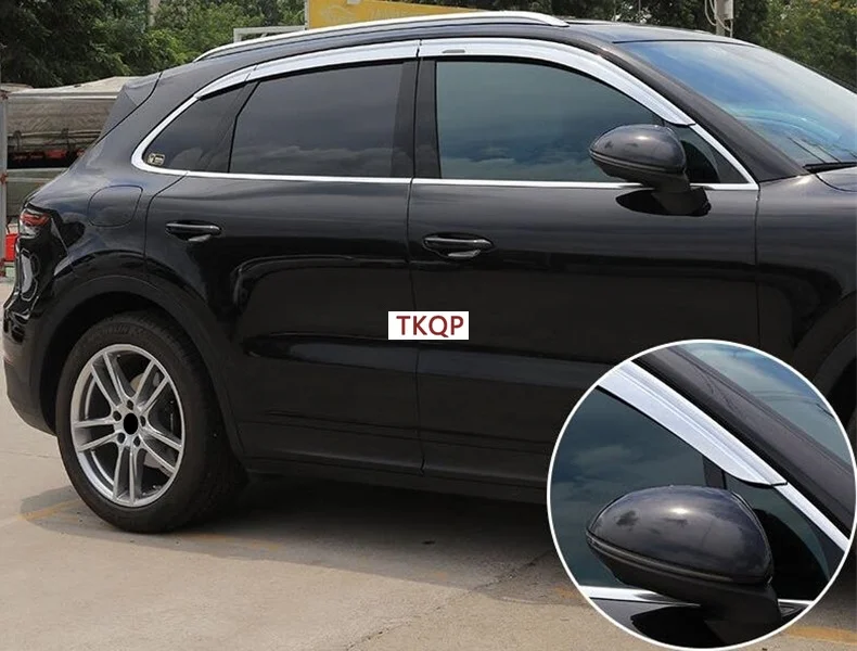 Fit For Porsche Cayenne 2011 + Car Styling Window Visor Deflector Sun Rain Guard Smoke Wind Vent Awning Shelter Weather Shield