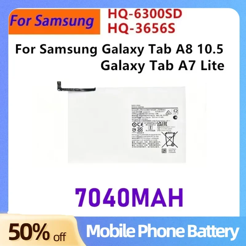 Brand New HQ-6300SD/HQ-6300NA HQ-3565S Replacement Battery For Samsung Galaxy Tab A8 10.5 Tab A7 Lite 8.7 2021 Tablet