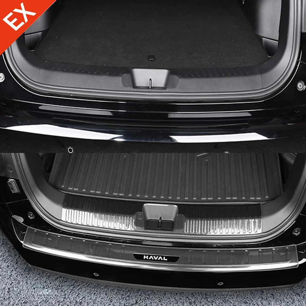 لوحة حماية ممتص الصدمات الخلفي للسيارة: وسادة مضادة للخدش، ملحقات غطاء للحماية المضادة للتصادم لـ GWM Haval H7 2023-2025 #3