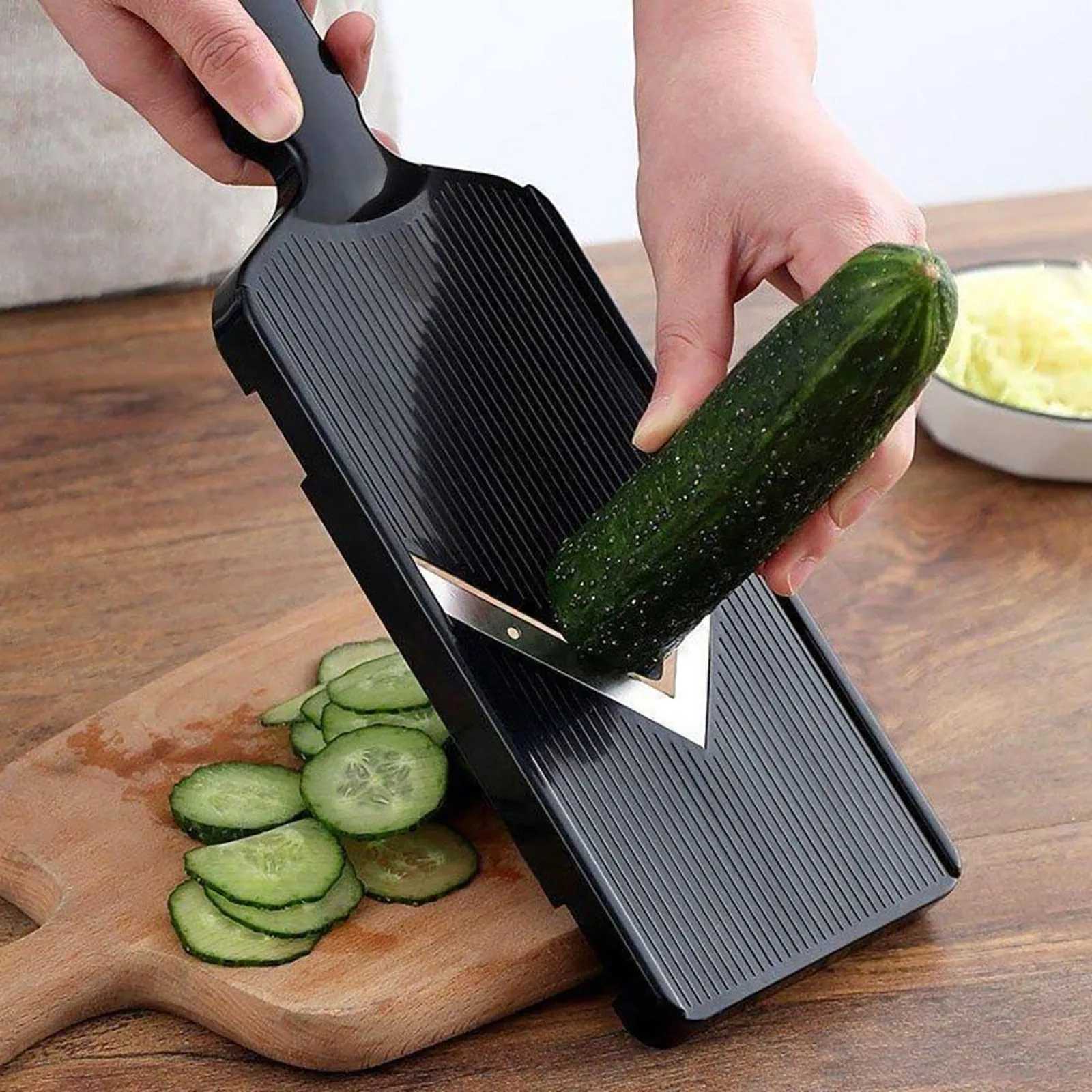 Vegetable Slice Cabbage Slicer Wide Sharp Slice Whole Half With Holder Carrot Shredder Japanese Shavings Slicing Handle Chopping