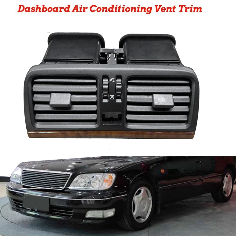 2X Center Console Dashboard Air Conditioning Outlet Assy For Toyota Lexus 400 LS400 1998-2000 A/C Air Vent Grille Trim