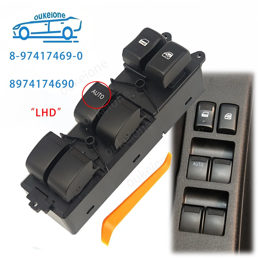 8974174690 Electric Power Window Control Switch For Holden Colorado Isuzu Dmax Pickup 2012 2013 2014 2015 2016 2017 2018 2019