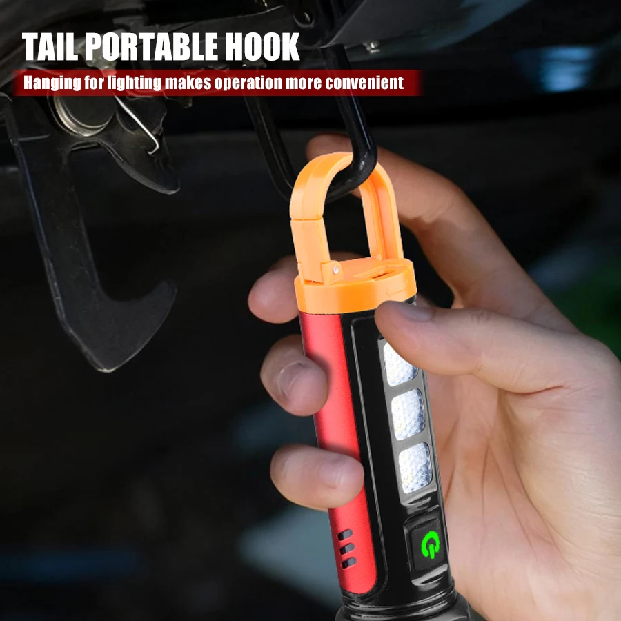 

C5 Zoomable Flashlight Type-C Rechargeable IPX4 Waterproof for Camping Hunting Hiking Emergency 200M Beam 5Modes High Brightness