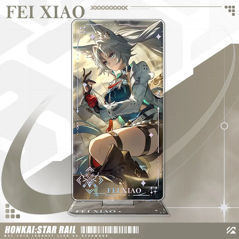 Gra Star Rail Light Cones 16cm Stand Peripherals Figure Standee Desktop Ornament FeiXiao JiaoQiu Firefly LingSha Yunli Robin