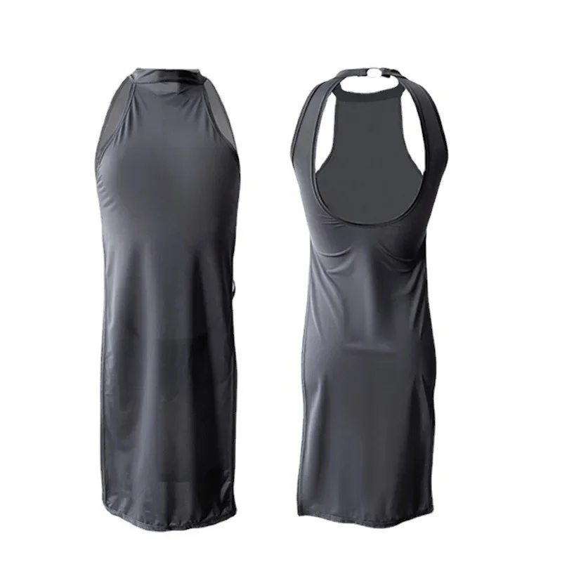 فستان طويل غريب المرأة مثير الملابس الداخلية أنيمي تأثيري حلي الاباحية ملابس خاصة المثيرة بيجامة ليلة الجنس مجموعة قطعة واحدة شيونغسام