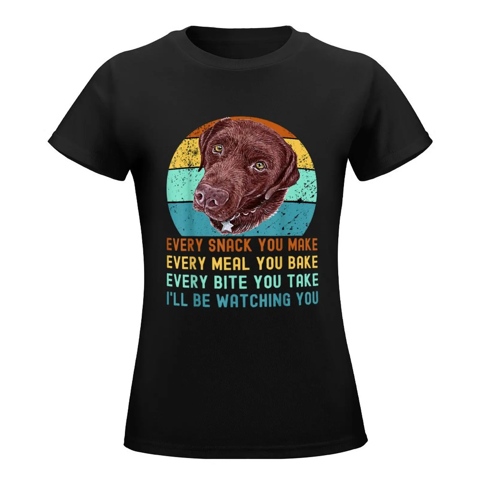 chocolate labrador T-Shirt blanks plus sizes customs design your own vintage clothes workout shirts for Women