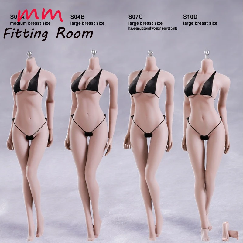 

TBLeague 1/6 Female Seamless Body Figure S01A S04B S07C S10D Pale Color Woman Painting Action Figure Mode