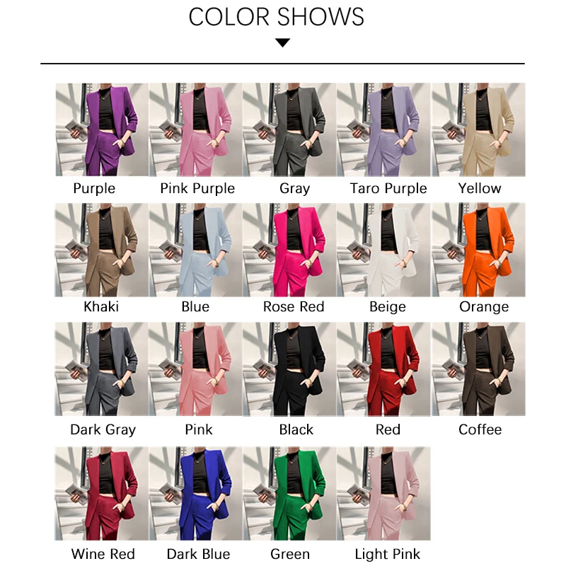 FTETTERS Brand Spring and Autumn Blazer Suit Women 2024 New Business Leisure Slim Pants Set Classic Professional Formal Dress