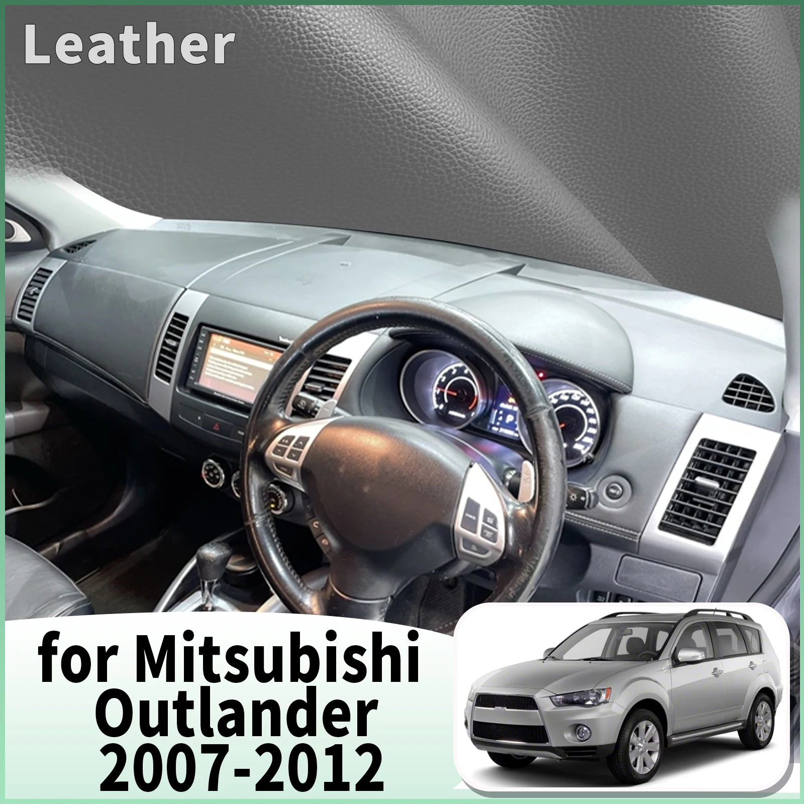 

fit for Mitsubishi Outlander 2007 2008-2012 LOGO Car Dashmat Accessories Dashboard Cover Pad DashMat Sunshade Protective Carpet